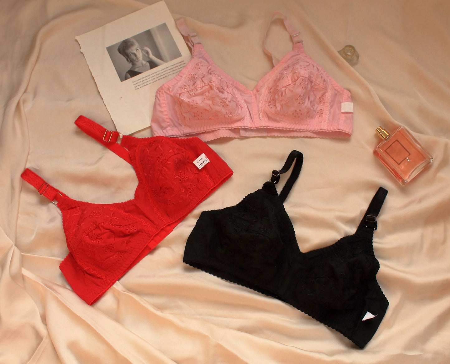 Summer Cotton Net Bra